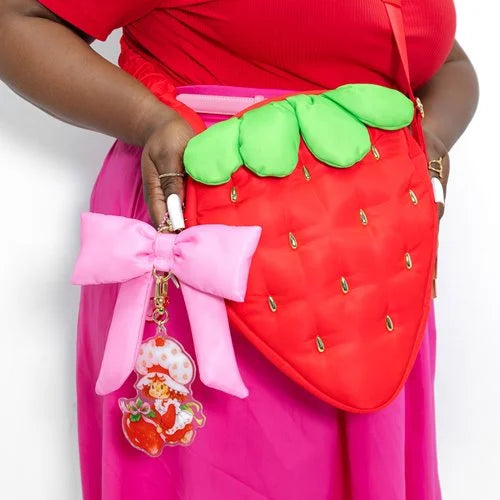 STRAWBERRY SHORTCAKE QUILTED STRAWBERRY CROSSBODY BAG