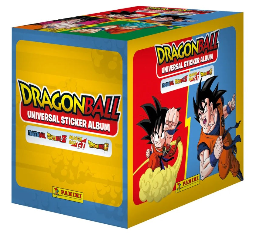 DRAGON BALL UNIVERSAL 2025 1 CAJA CON 24 SOBRES DE ESTAMPAS
