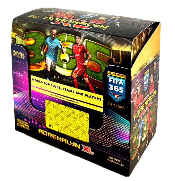 CAJA CON 50 SOBRES DE TARJETAS FIFA ADRENALYN 365 2025 TCG