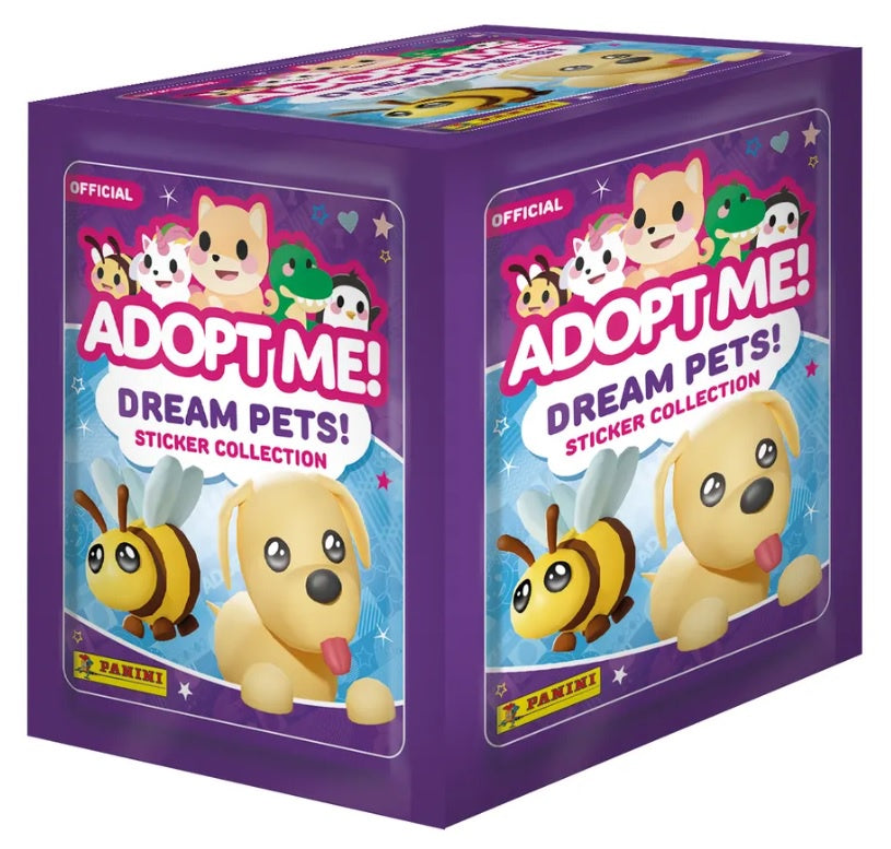 Caja con 36 sobres de estampas Adopt Me! On Roblox