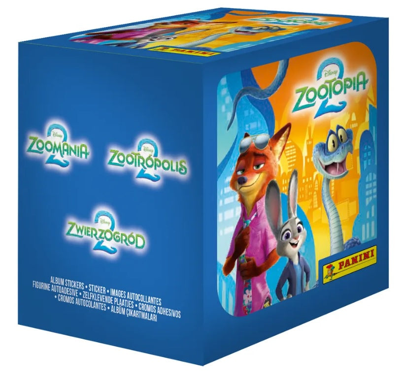 Preventa 1 Caja con 50 sobres de estampas Zootopia 2
