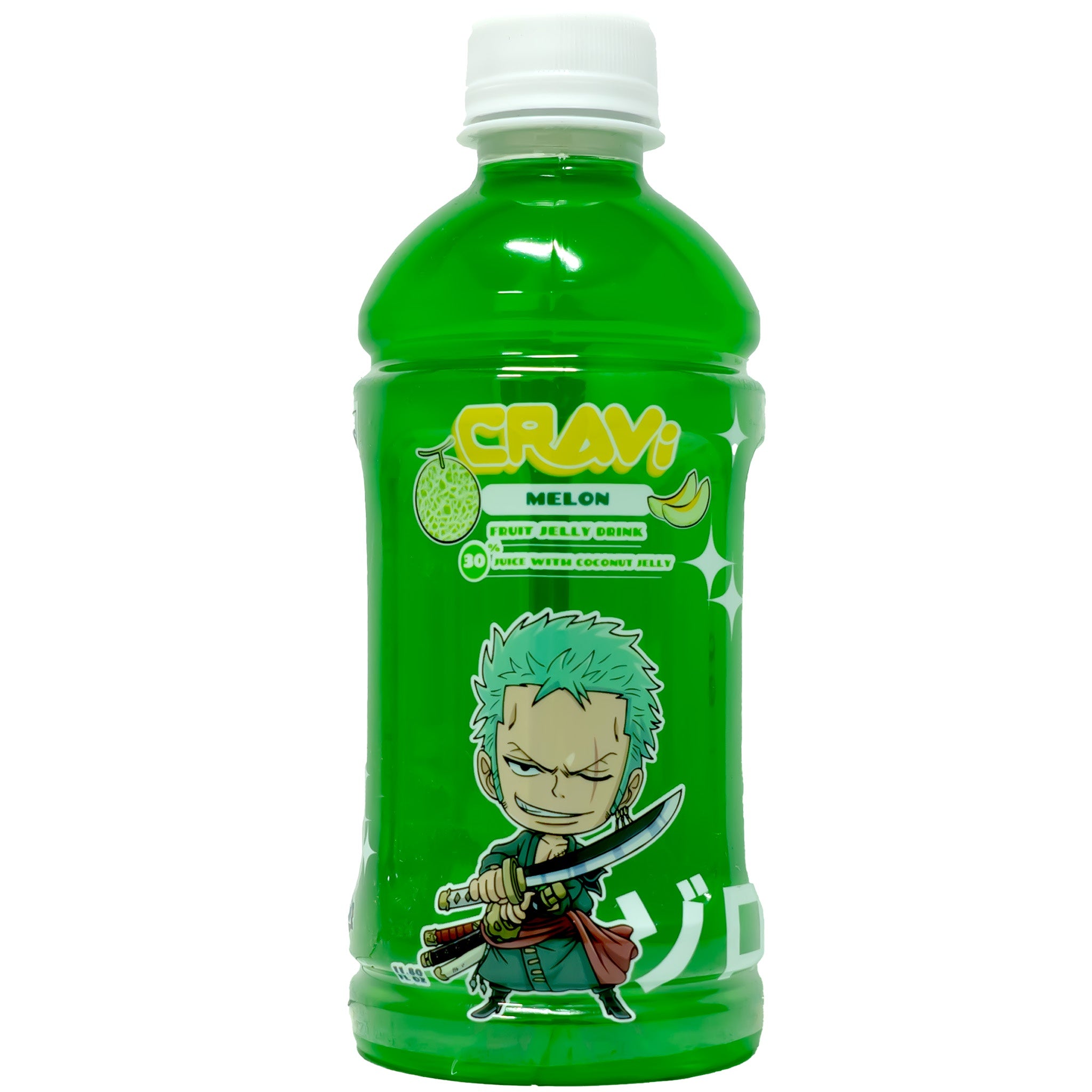 CRAVI One Piece Melon Jelly Fruit Drink 330ml-Alimentos-Asian Food-Akibara Xpress