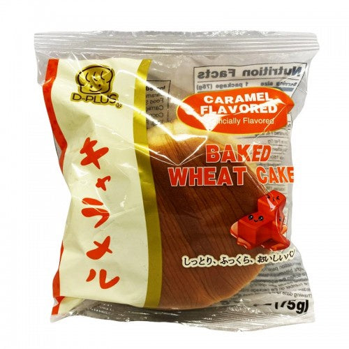 D PLUS Baked Wheat Cake Caramel Flavored 75g-Alimentos-Asian Food-Akibara Xpress