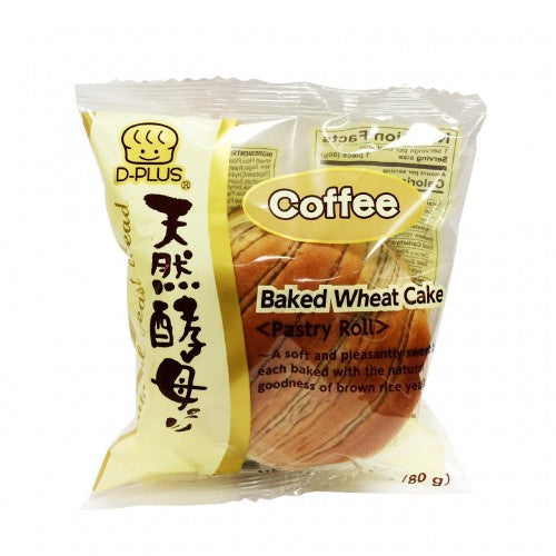 D PLUS Baked Wheat Cake Coffee 80g-Alimentos-Asian Food-Akibara Xpress