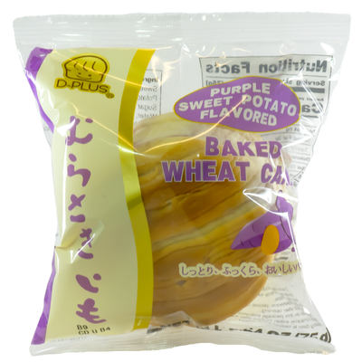 D PLUS Baked Wheat Cake Purple Sweet Potato Flavored 75g-Alimentos-Asian Food-Akibara Xpress