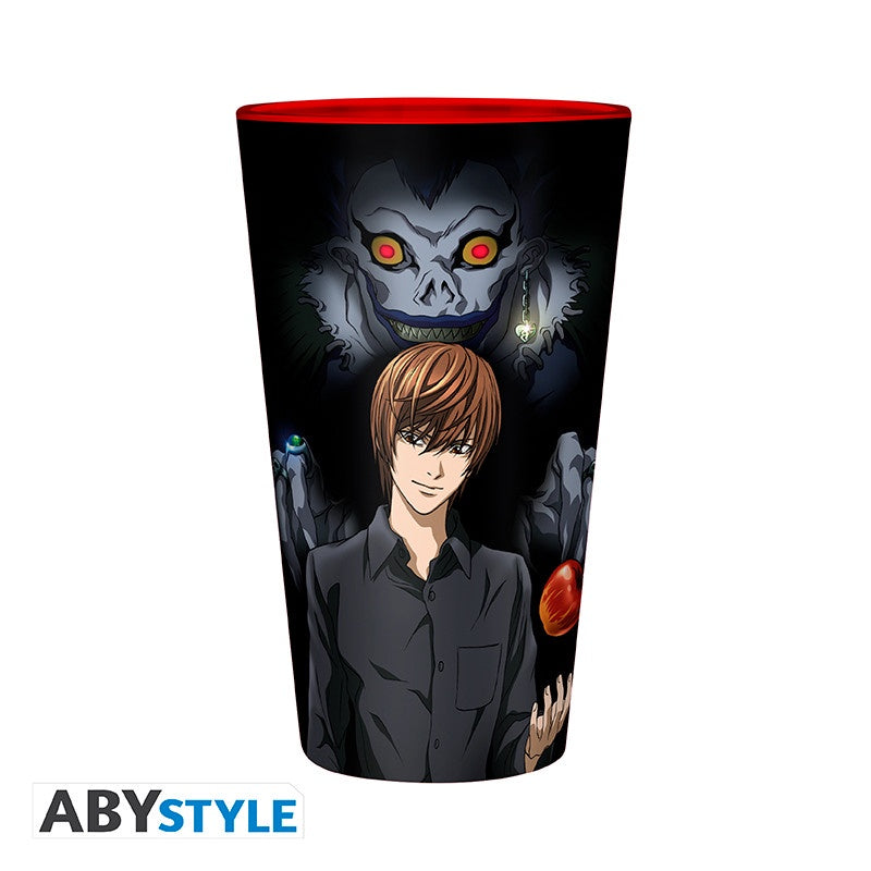 DEATH NOTE LIGHT & MISA GLASS, 14 OZ.-Tazas-ABYSTYLE-Akibara Xpress