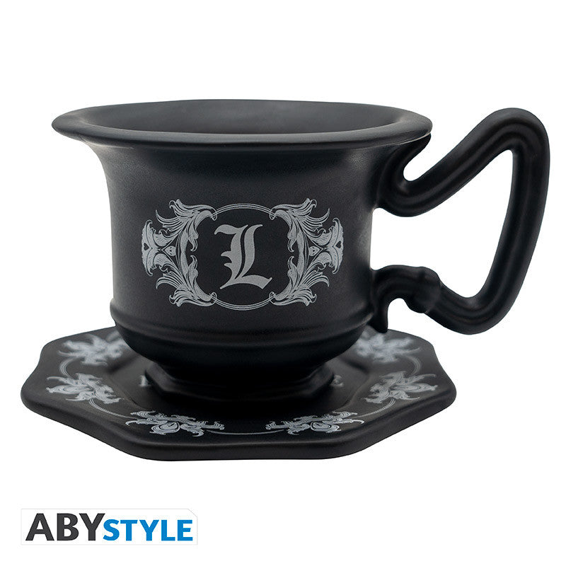 DEATH NOTE TAZA 3D CON PLATO COPA DE L'S-Tazas-ABYSTYLE-Akibara Xpress