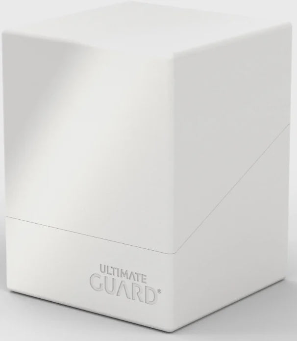 DECK CASE: BOULDER 100+ STANDARD SIZE- SOLID WHITE-TCG-COQUIHOBBY-Akibara Xpress