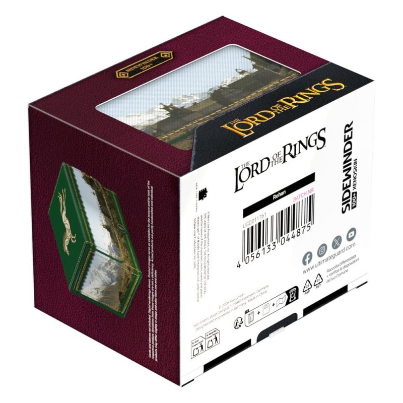 DECK CASE SIDEWINDER 100+ XENOSKIN LORD OF THE RINGS PLACES OF MIDDLE EARTH ROHAN-TCG-ULTIMATE GUARD-Akibara Xpress