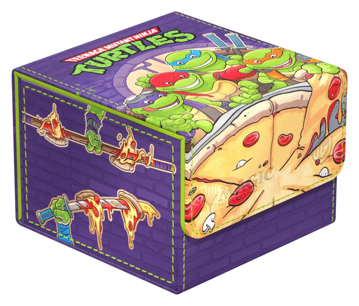 DECK CASE SIDEWINDER 100+ XENOSKIN MTG TEENAGE MUTANT NINJA TURTLES PIZZA BOX-TCG-ULTIMATE GUARD-Akibara Xpress