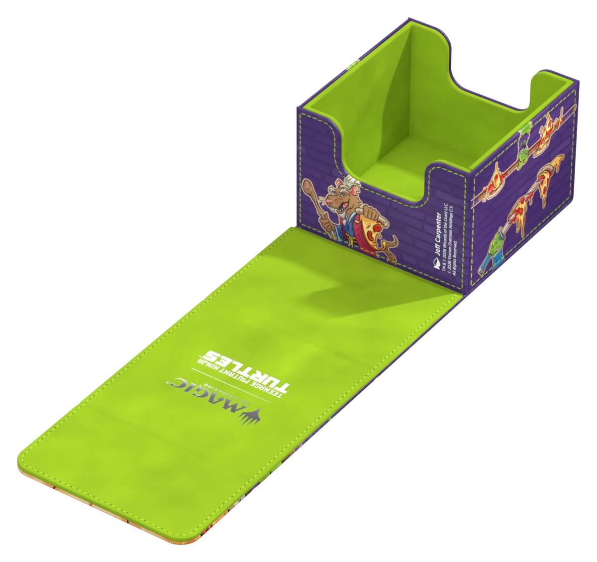 DECK CASE SIDEWINDER 100+ XENOSKIN MTG TEENAGE MUTANT NINJA TURTLES PIZZA BOX-TCG-ULTIMATE GUARD-Akibara Xpress