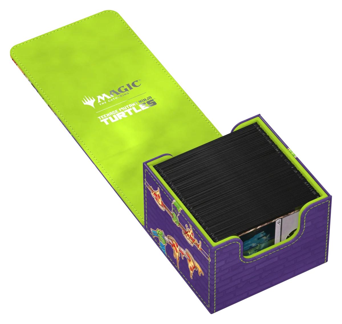 DECK CASE SIDEWINDER 100+ XENOSKIN MTG TEENAGE MUTANT NINJA TURTLES PIZZA BOX-TCG-ULTIMATE GUARD-Akibara Xpress