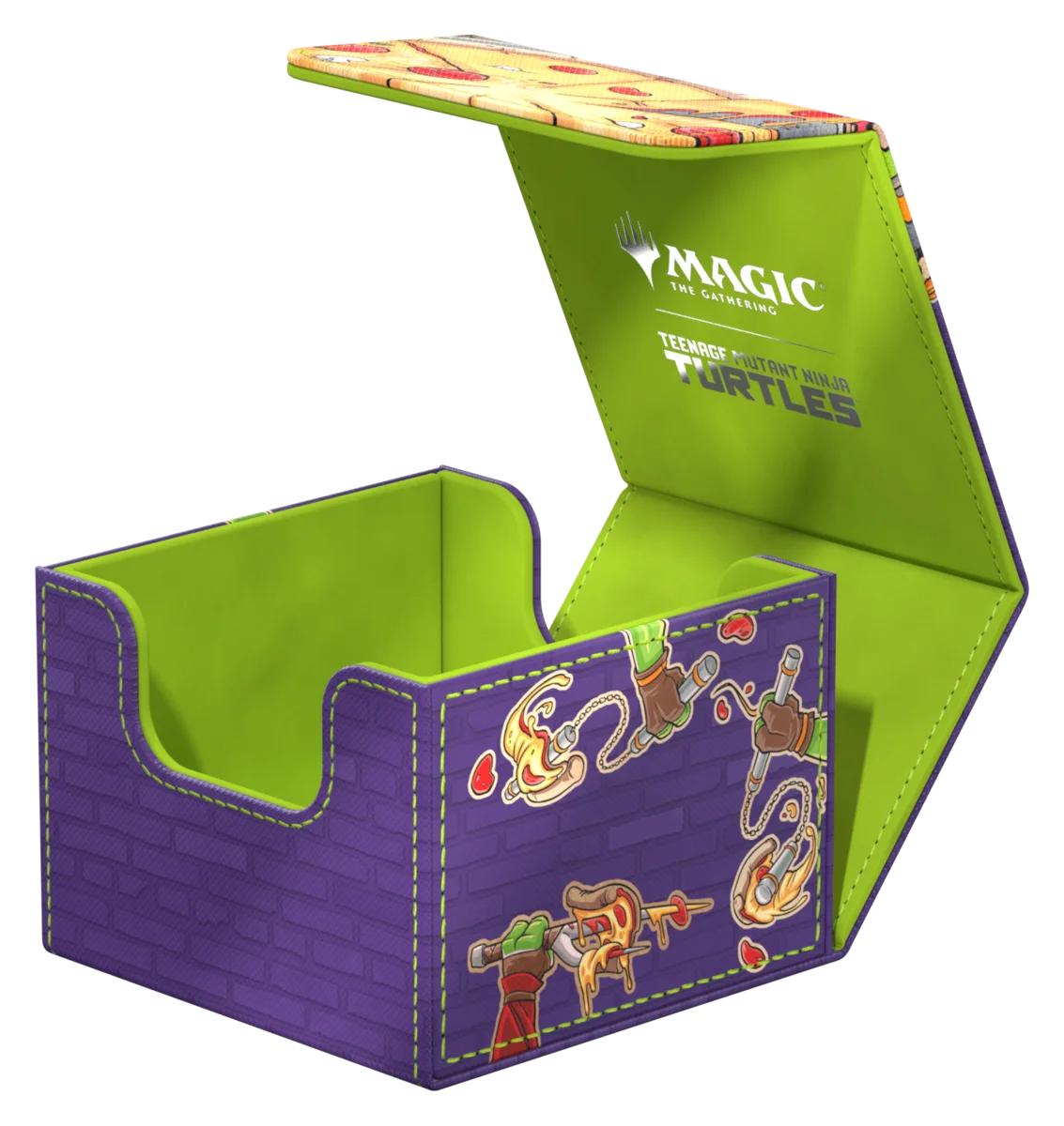 DECK CASE SIDEWINDER 100+ XENOSKIN MTG TEENAGE MUTANT NINJA TURTLES PIZZA BOX-TCG-ULTIMATE GUARD-Akibara Xpress