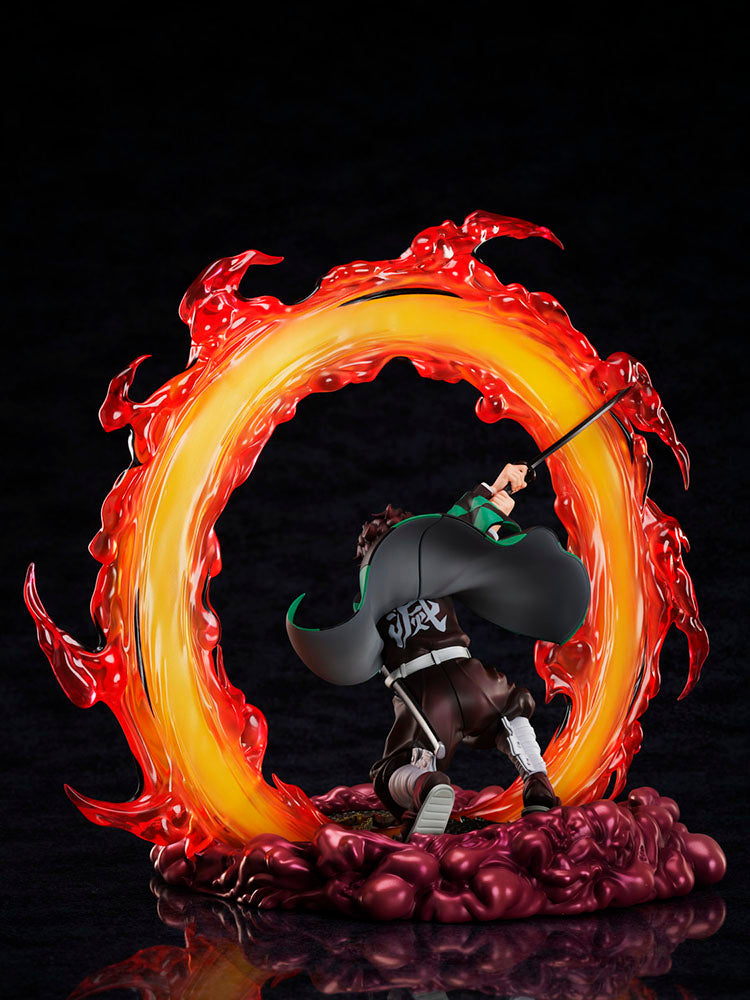 DEMON SLAYER: KIMETSU NO YAIBA TANJIRO KAMADO HINOKAMI KAGURA CLEAR BLUE SKY 1/8 SCALE FIGURE-Figuras-ANPLEX-Akibara Xpress