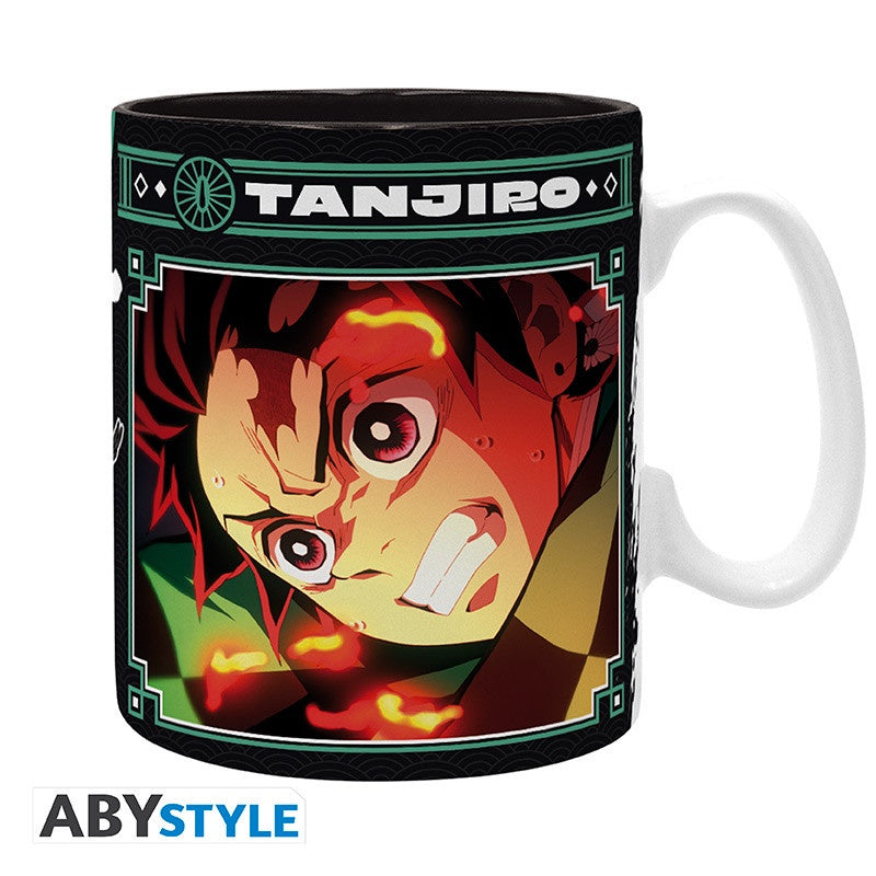 DEMON SLAYER TAZA 460 ML TANJIRO BLACK & GREEN
