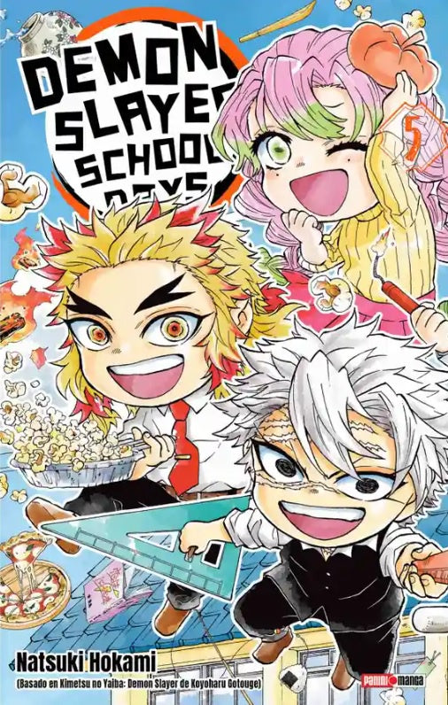DEMON SLAYER SCHOOL DAYS N.5-Mangas Panini-PANINI-Akibara Xpress