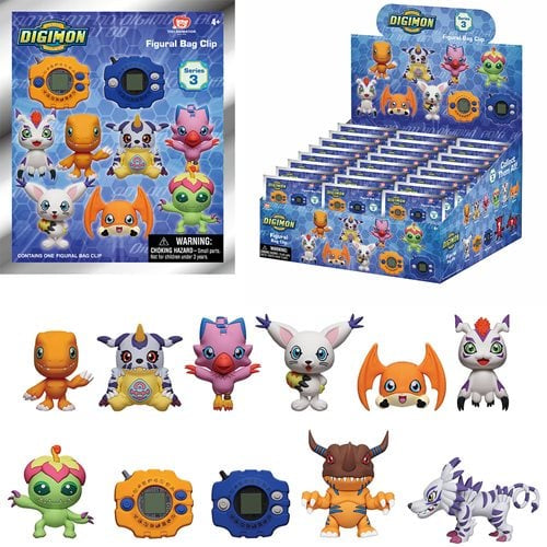 DIGIMON 3D BAG CLIP SERIES 3-Figuras-MONOGRAM-Akibara Xpress