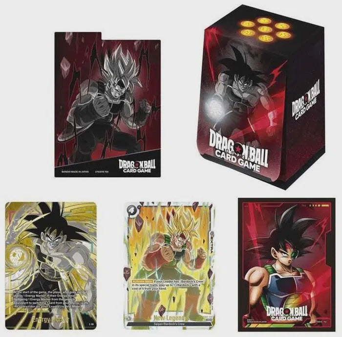 DRAGON BALL TCG: FUSION WORLD OFFICIAL CARD CASE AND CARD SLEEVES SET 01 - BARDOCK-TCG-BANDAI-Akibara Xpress