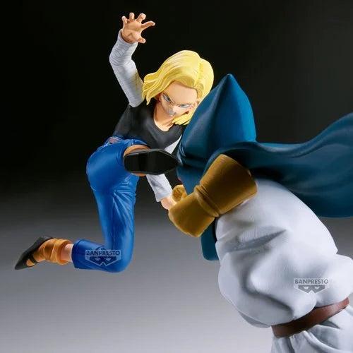 DRAGON BALL Z MATCH MAKERS ANDROID 18 VS MR SATAN (VS MIGHTY MASK)-Figuras-BANPRESTO-Akibara Xpress