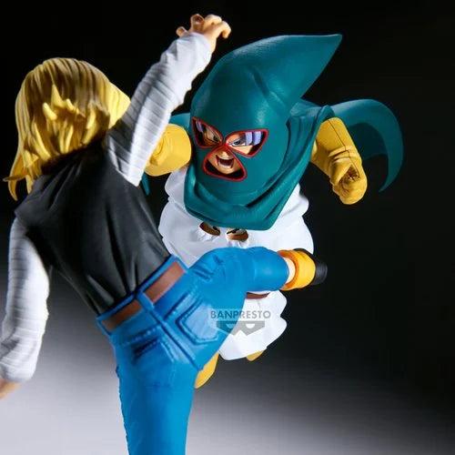 DRAGON BALL Z MATCH MAKERS MIGHTY MASK(VS ANDROID 18 VS MR SATAN)-Figuras-BANPRESTO-Akibara Xpress