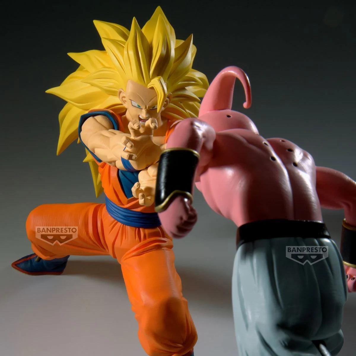 DRAGON BALL Z MATCH MAKERS SUPER SAIYAN 3 SON GOKU VS MAJIN BUU PURE-Figuras-BANPRESTO-Akibara Xpress