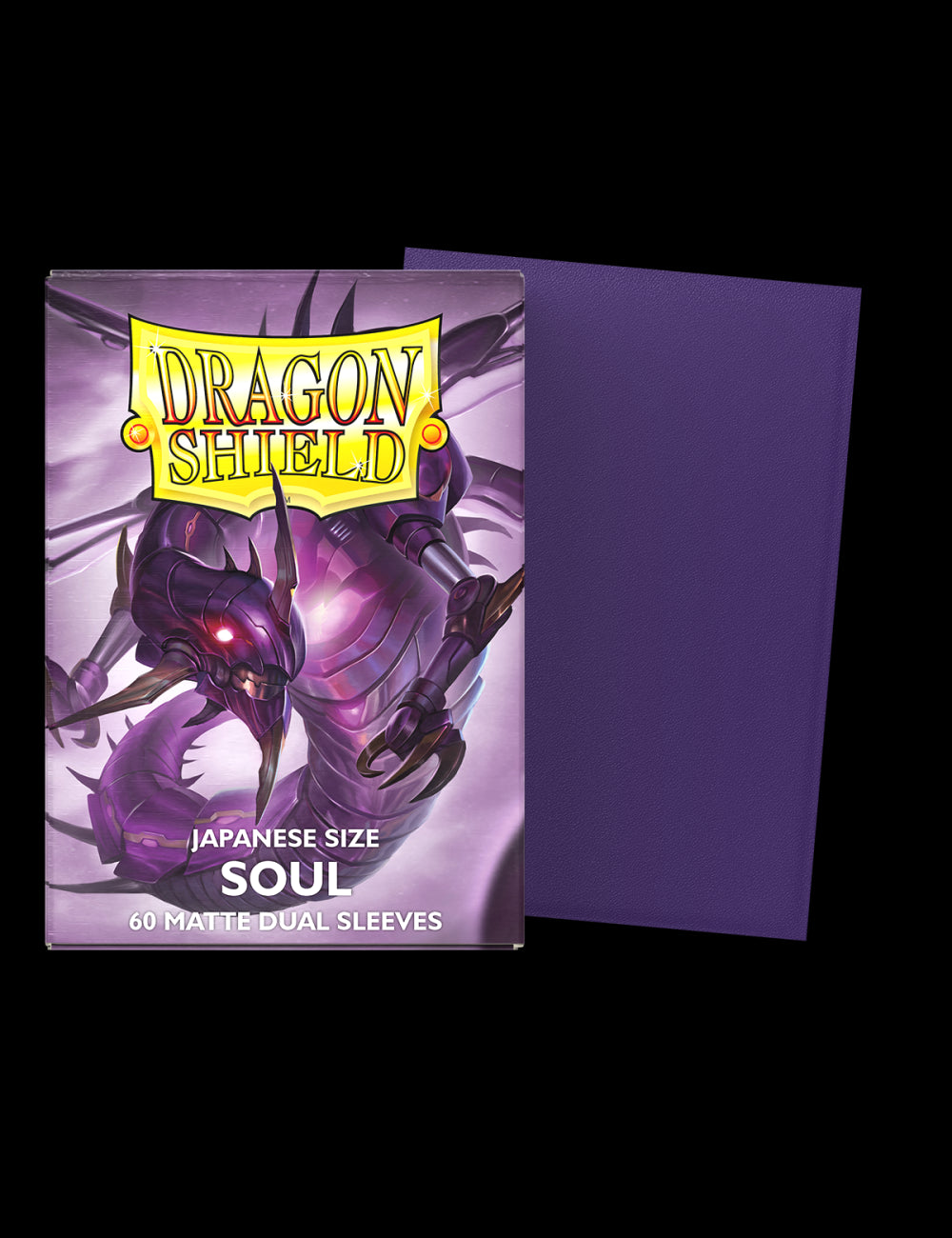 Dragon Shield Sleeves: Japanese DUAL- Matte Purple/Soul (60 ct.)-TCG-DRAGON SHIELD-Akibara Xpress
