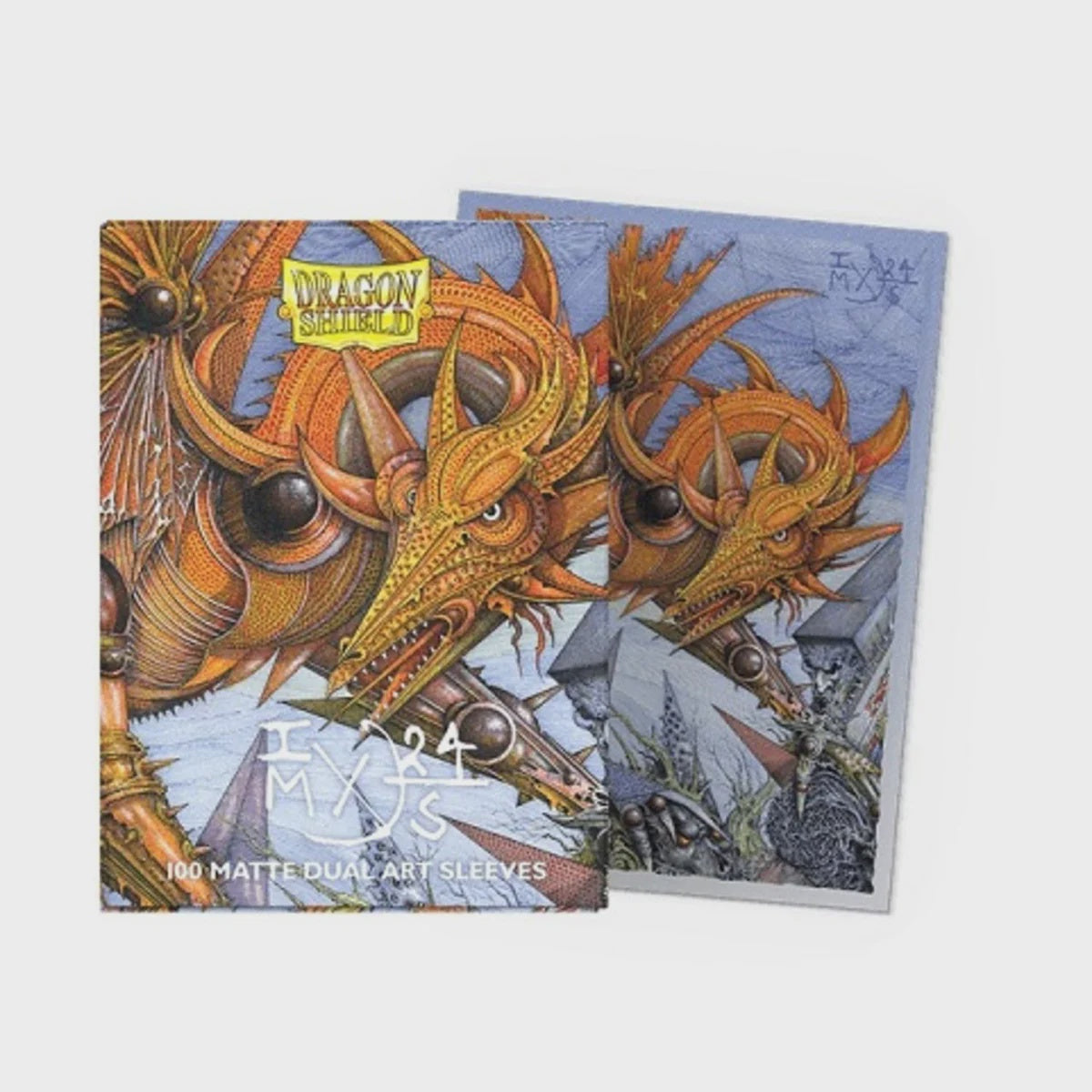 DRAGON SHIELD SLEEVES STANDARD DUAL- MATTE-'THE MILLERAX' ART, LIMITED EDITION (100 CT.)-TCG-DRAGON SHIELD-Akibara Xpress