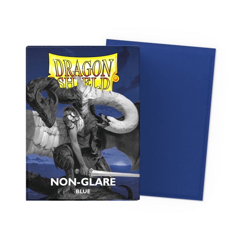 DRAGON SHIELD SLEEVES STANDARD- MATTE NON-GLARE BLUE (100 CT.)-TCG-DRAGON SHIELD-Akibara Xpress