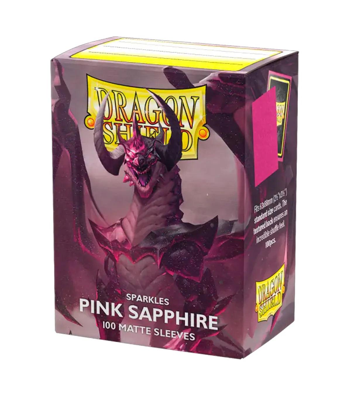 DRAGON SHIELD SLEEVES STANDARD MATTE SPARKLES PINK SAPPHIRE (100 CT)-TCG-DRAGON SHIELD-Akibara Xpress