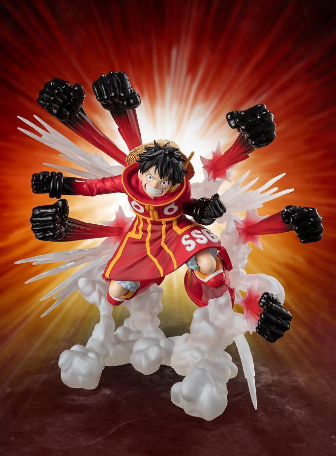 FIGUARTS ZERO [EXTRA BATTLE] MONKEY.D.LUFFY -GUM-GUM HAWK GATLING-Figuras-BANDAI-Akibara Xpress