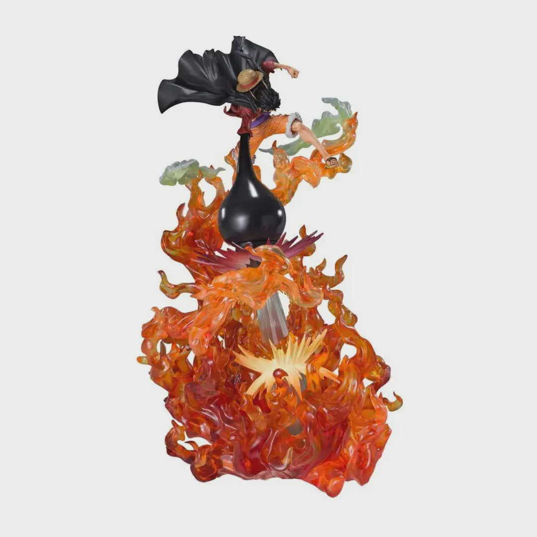 FiguartsZERO［EXTRA BATTLE SPECTACLE］MONKEY.D.LUFFY -RED ROC- BLUE FIN-Figuras-BANDAI-Akibara Xpress