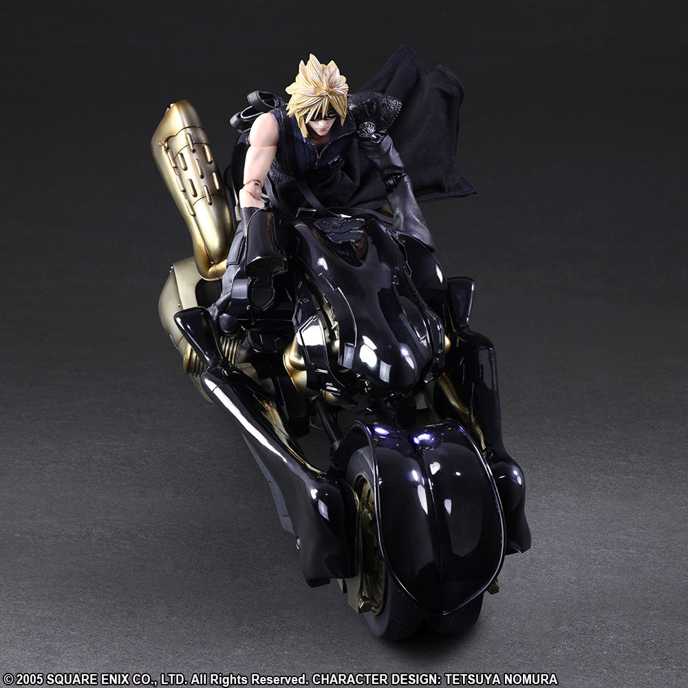 FINAL FANTASY VII ADVENT CHILDREN PLAY ARTS - KAI- CLOUD STRIFE & FENRIR-Figuras-SQUARE ENIX-Akibara Xpress