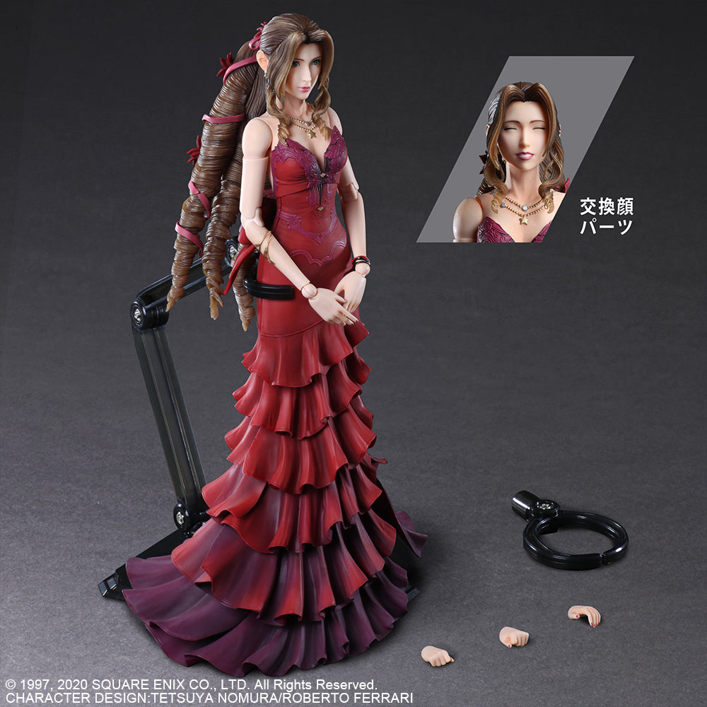FINAL FANTASY VII REMAKE PLAY ARTS -KAI- AERITH GAINSBOROUGH DRESS VER.-Figuras-SQUARE ENIX-Akibara Xpress