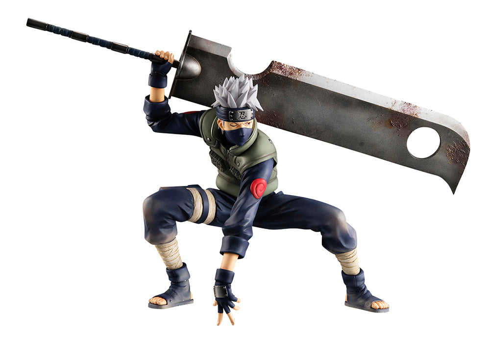 G.E.M. SERIES NARUTO SHIPPUDEN KAKASHI HATAKE GREAT NINJA WAR VER.15TH ANNIVERSARY-Figuras-MEGAHOUSE-Akibara Xpress