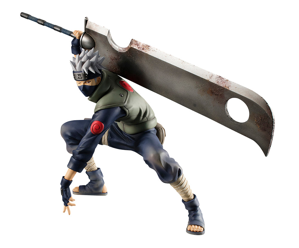 G.E.M. SERIES NARUTO SHIPPUDEN KAKASHI HATAKE GREAT NINJA WAR VER.15TH ANNIVERSARY-Figuras-MEGAHOUSE-Akibara Xpress