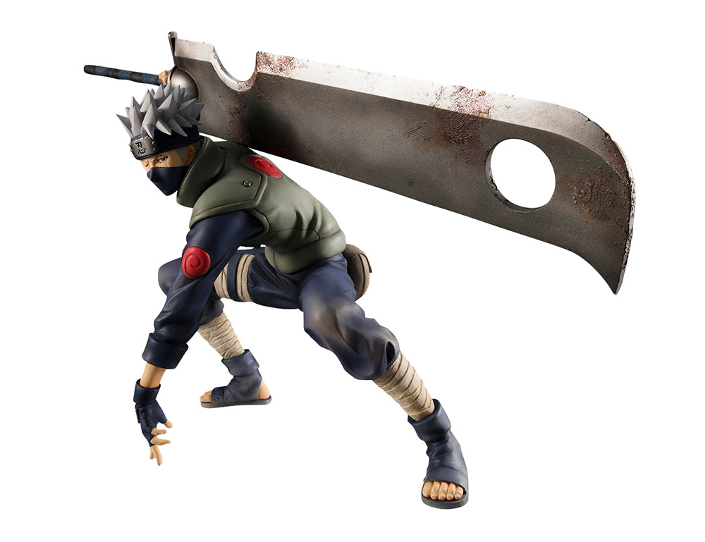 G.E.M. SERIES NARUTO SHIPPUDEN KAKASHI HATAKE GREAT NINJA WAR VER.15TH ANNIVERSARY-Figuras-MEGAHOUSE-Akibara Xpress