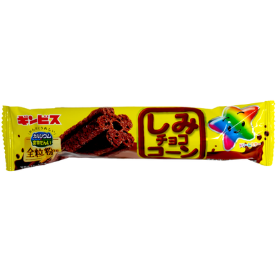 GINBIS Shimi Chocolate Corn Stick with Whole Wheat 16g-Alimentos-Asian Food-Akibara Xpress