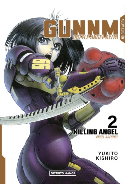 GUNM BATTLE ANGEL ALITA N.2-MANGAS NACIONALES-DISTRITO MANGA-Akibara Xpress