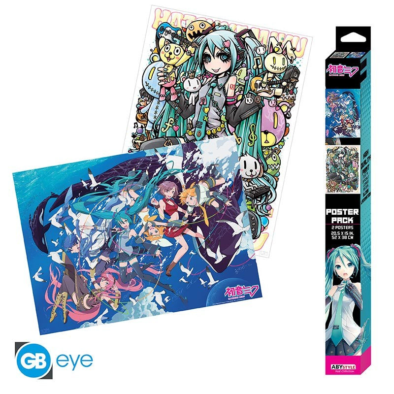 HATSUNE MIKU - Set 2 Posters Chibi 52x38 - Series 2