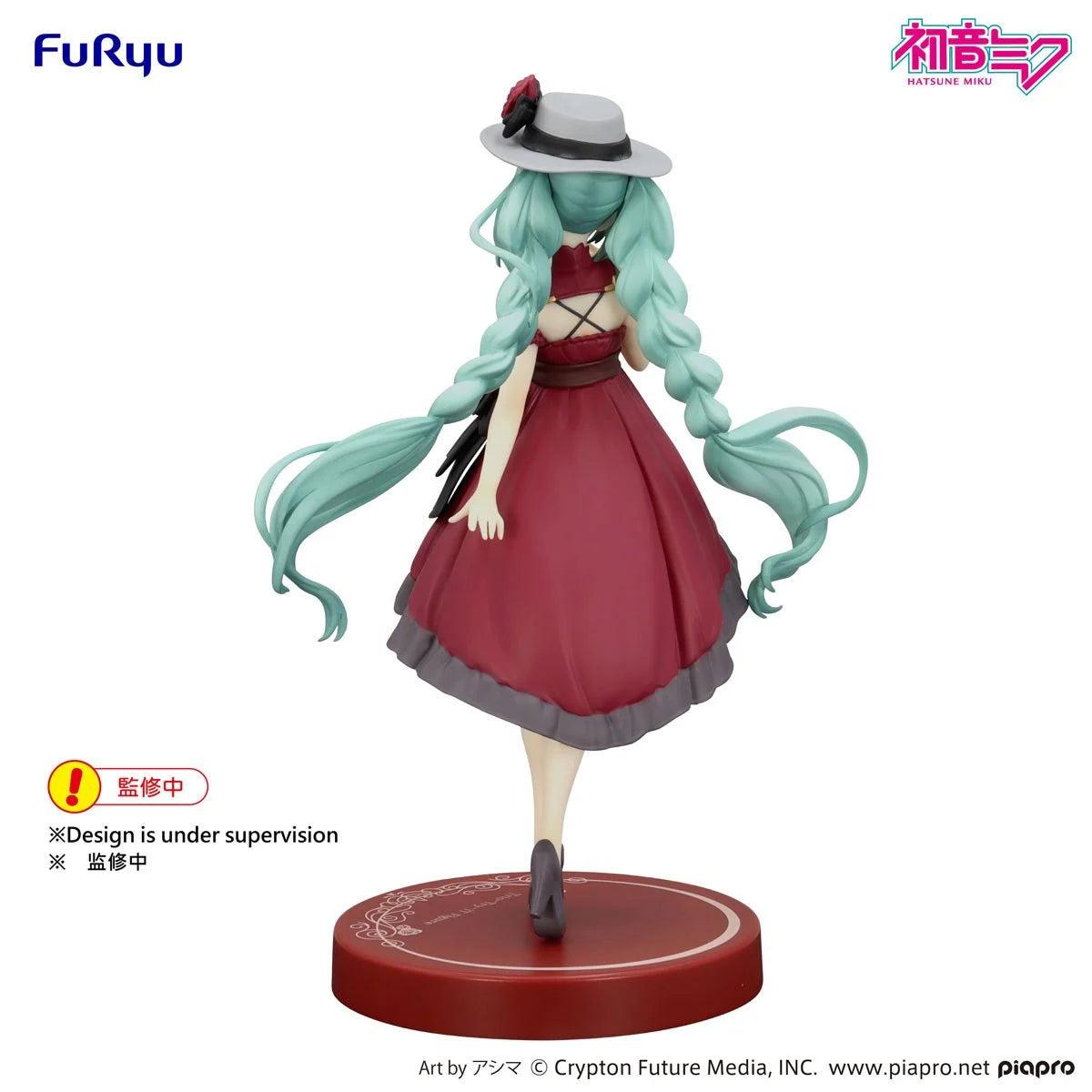 HATSUNE MIKU TRIO TRY IT FIGURE OUTING DRESS RED COLOR VER-Figuras-BANPRESTO-Akibara Xpress