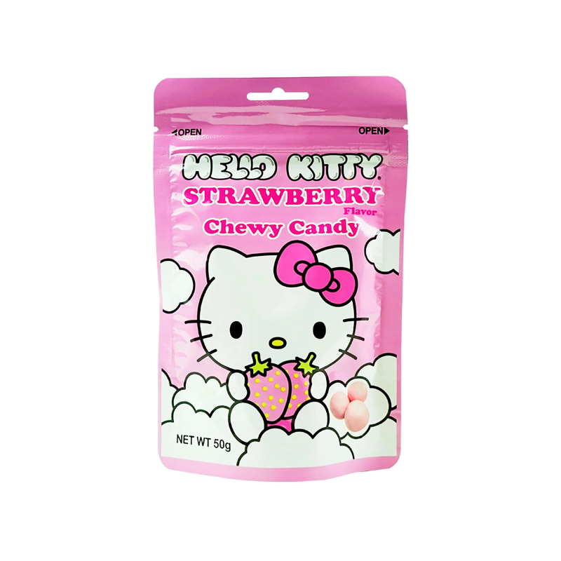 HELLO KITTY Chewy Candy Strawberry Flavor 50g-Alimentos-Asian Food-Akibara Xpress