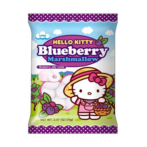 HELLO KITTY Marshmallow Blueberry Flavor 70g-Alimentos-Asian Food-Akibara Xpress
