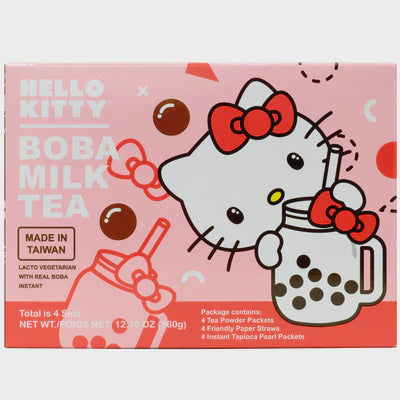 HELLO KITTY TE INSTANTANEO BOBA 4 SETS 360g-Alimentos-Asian Food-Akibara Xpress