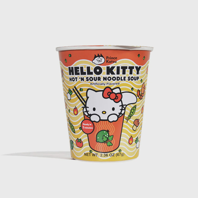 PRINCE KATSU Hello Kitty Hot Sour Noodle Soup 67g