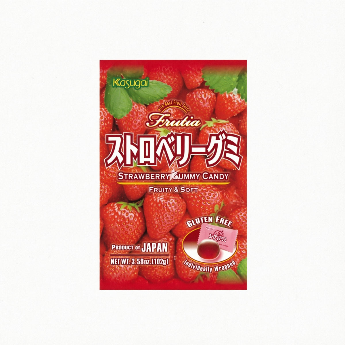 KASUGAI GOMITAS SABOR FRESA 107g-Alimentos-Asian Food-Akibara Xpress (Mejorada)