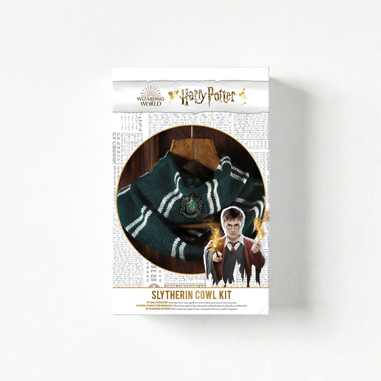 Harry Potter Wizarding World Collection Slytherin Cowl Scarf Knitting Kit-Gorras-Creative Toys-Akibara Xpress (Limpia)