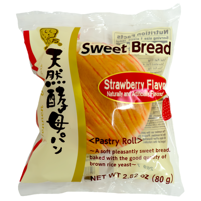 D PLUS Baked Wheat Cake Strawberry 80g