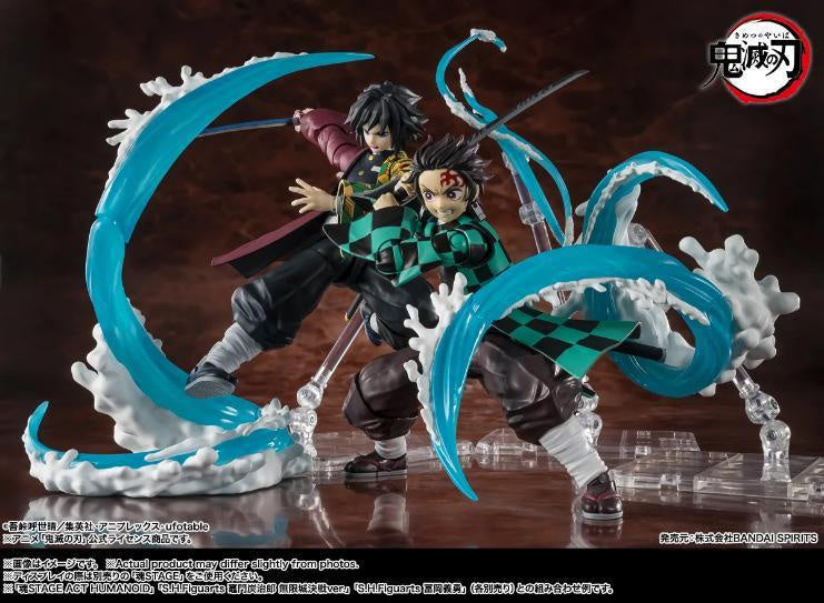 PREVENTA SH FIGUARTS TANJIRO KAMADO AND GIYU TOMIOKA WATER BREATHING EFFECT