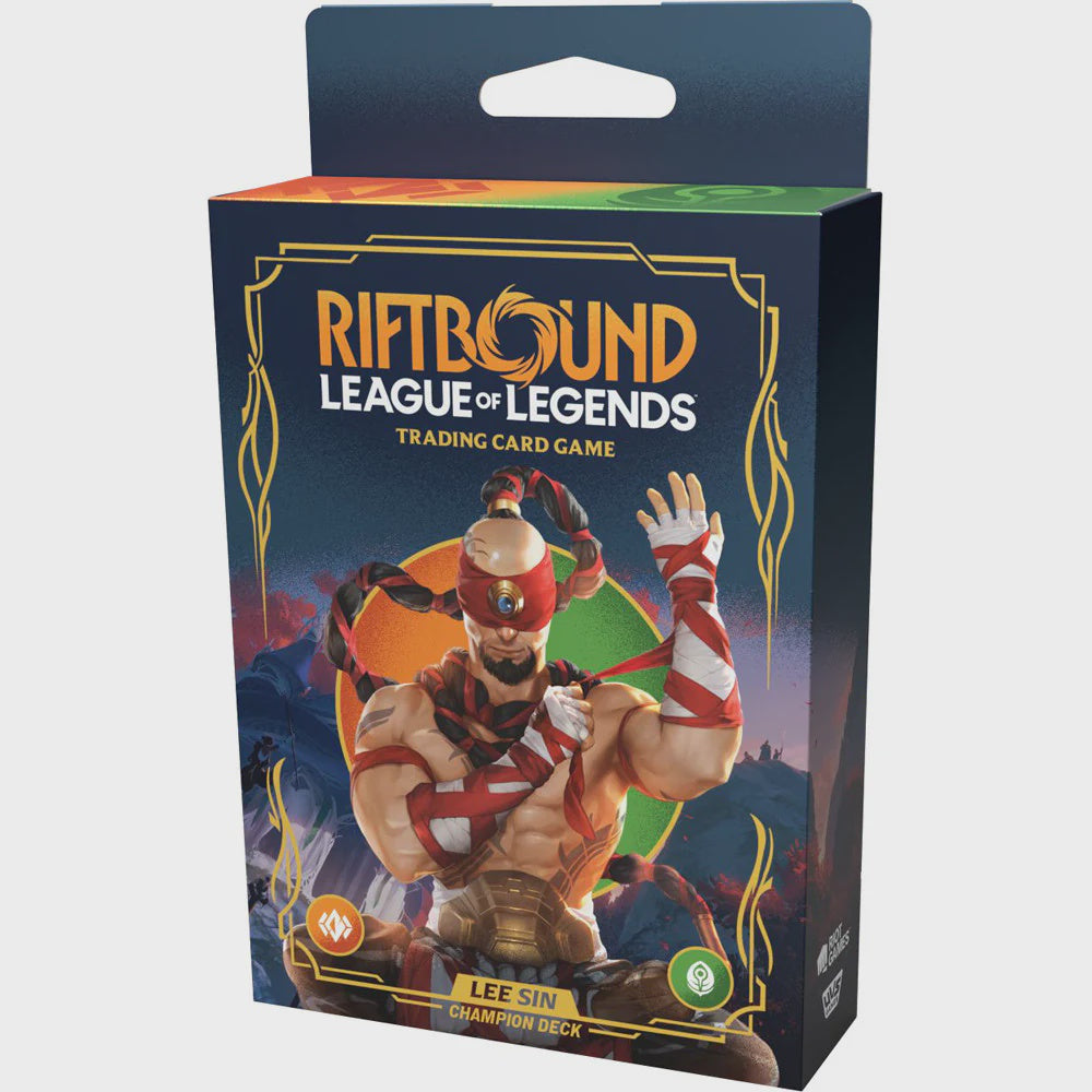 PREVENTA RIFTBOUND TCG SET 1 ORIGINS CHAMPION DECK LEE SIN