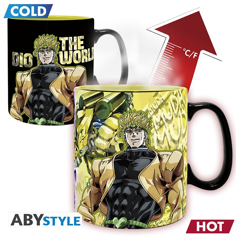JOJO'S BIZARRE ADVENTURE MUG HEAT CHANGE 460 ML JOTARO DIO-Tazas-ABYSTYLE-Akibara Xpress